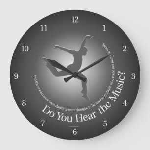 Reloj Redondo Grande ¿Escuchas La Música?