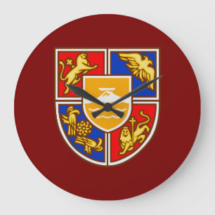 Reloj Redondo Grande Escudo de Armas Armenio Patrimonio y Símbolos