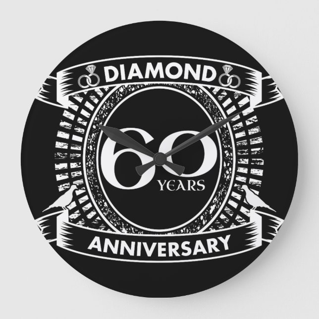 Reloj Redondo Grande escudo de diamantes en el sexagésimo aniversario d (Anverso)