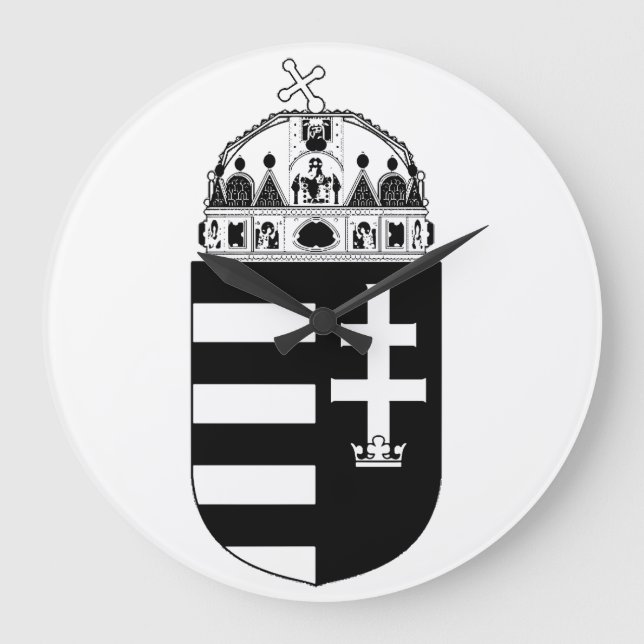 Reloj Redondo Grande Escudo de Hungría (Anverso)