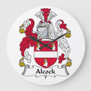 Reloj Redondo Grande Escudo de la familia de Alcock