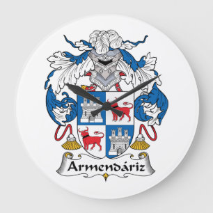 Reloj Redondo Grande Escudo de la familia de Armendariz