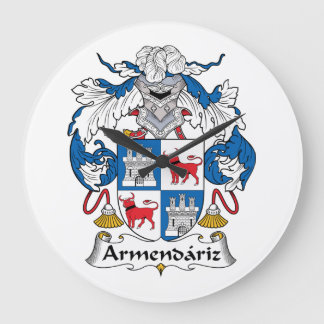 Reloj Redondo Grande Escudo de la familia de Armendariz