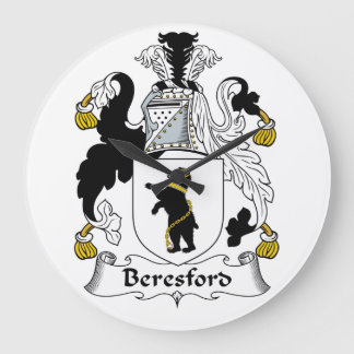 Reloj Redondo Grande Escudo de la familia de Beresford