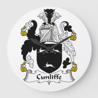 Reloj Redondo Grande Escudo de la familia de Cunliffe