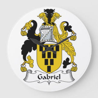 Reloj Redondo Grande Escudo de la familia de Gabriel