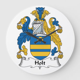 Reloj Redondo Grande Escudo de la familia de Holt