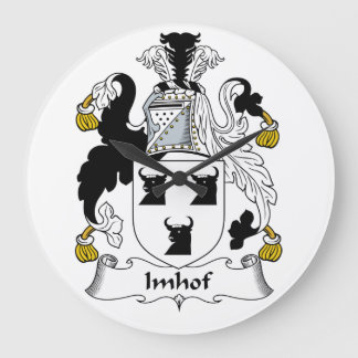 Reloj Redondo Grande Escudo de la familia de Imhof