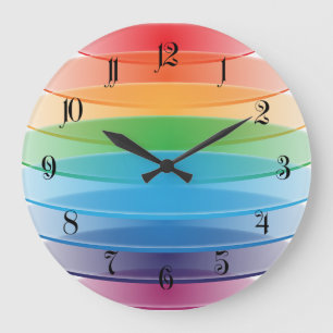 Reloj Redondo Grande Esfera de color