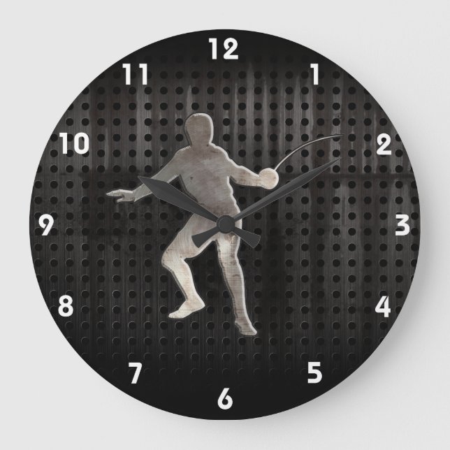 Reloj Redondo Grande Esgrima; Guay negro (Anverso)