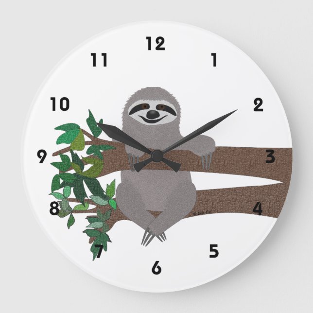 Reloj Redondo Grande Eslogan (Anverso)