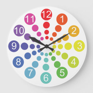 Reloj Redondo Grande Espectro de color