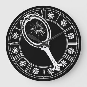 Reloj Redondo Grande Espejo roto