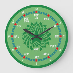 RELOJ REDONDO GRANDE ESPERANTO LANGUAGE BY MASANSER PIXELAT