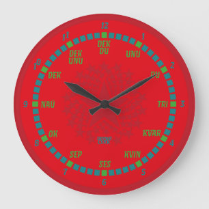 RELOJ REDONDO GRANDE ESPERANTO LANGUAGE BY MASANSER PIXELAT