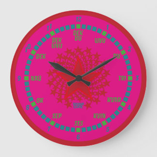 RELOJ REDONDO GRANDE ESPERANTO LANGUAGE BY MASANSER PIXELAT