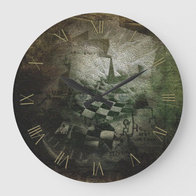 Reloj Redondo Grande Espiral de tiempo (Anverso)