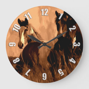 Reloj Redondo Grande Espíritu de caballo