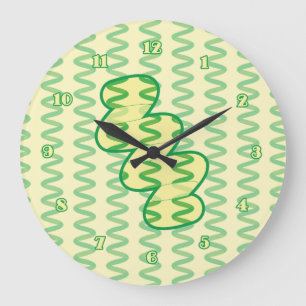 Reloj Redondo Grande Espirulina asombrosa