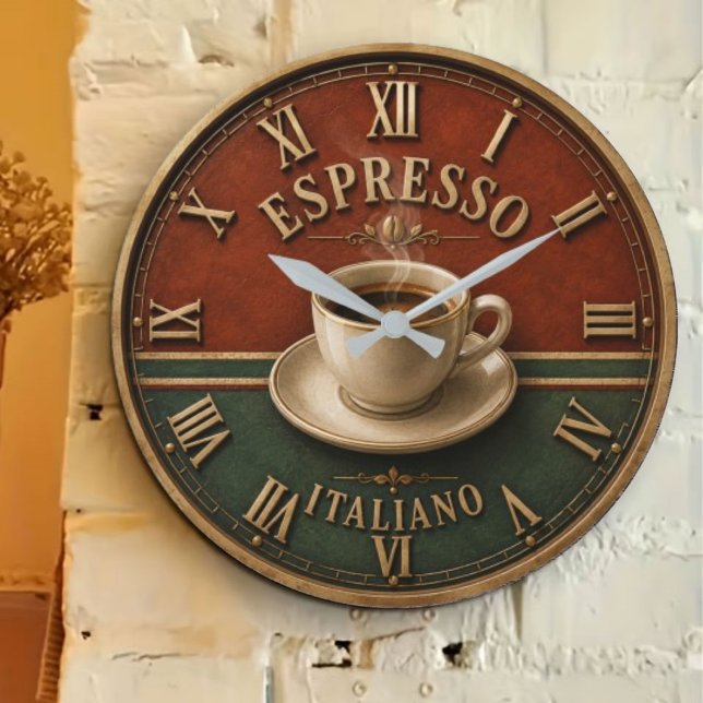 Reloj Redondo Grande Espresso Italiano Coffee (Subido por el creador)