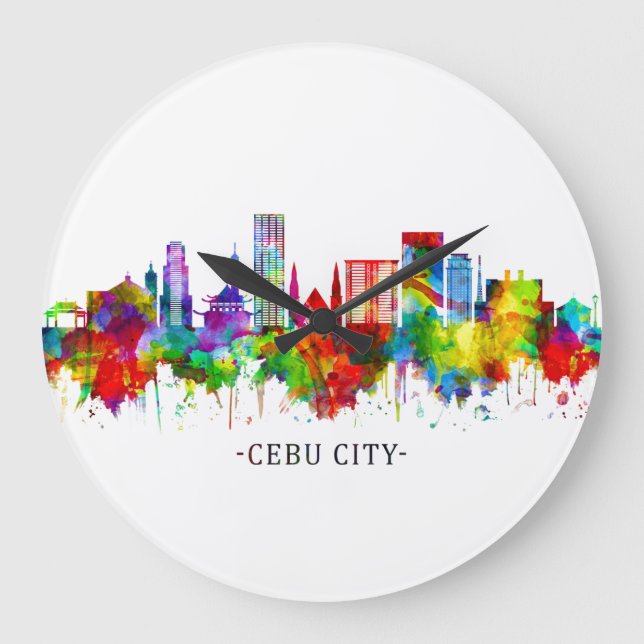 Reloj Redondo Grande Esquina de Filipinas en la ciudad de Cebú (Anverso)