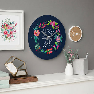 Reloj Redondo Grande Está bien con mi alma