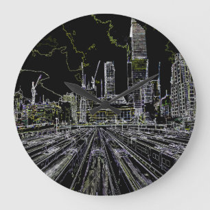 Reloj Redondo Grande Estación de Manhattan