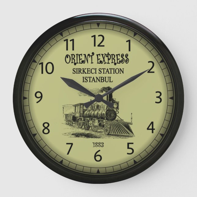 Reloj Redondo Grande  Estación de tren Orient Express Gare de l'Est Par (Anverso)