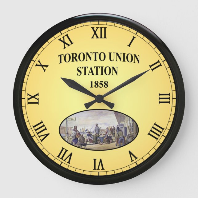 Reloj Redondo Grande Estación de Unión de Toronto ~ Ontario ~ Canadá ~  (Anverso)