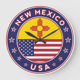 Reloj Redondo Grande Estado de Nuevo México