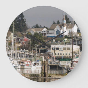 Reloj Redondo Grande Estados Unidos, Wa, Península de Kitsap. Ciudad e