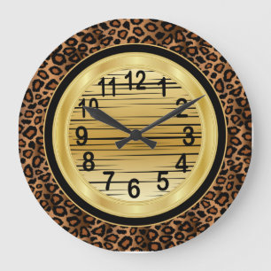 Reloj Redondo Grande Estampado de animales de Jaquar con diseño del