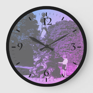 Reloj Redondo Grande Estatua vintage de Peter Pan en Kensington Londres