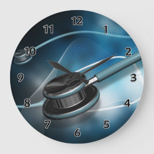 Reloj Redondo Grande Estetoscopios médicos de la enfermera