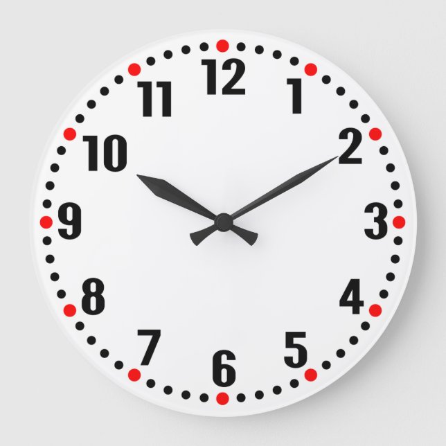 Reloj Redondo Grande Estilo analógico (Anverso)