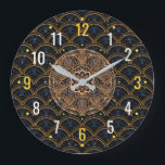 Reloj Redondo Grande Estilo Art Deco Vintage - Geométrico Oro Negro<br><div class="desc">Presentamos un impresionante reloj de pared estilo Art Deco Vintage,  con un impresionante diseño geométrico Gold Black con números y manos claros. Perfecto para cualquier sala de estar,  cocina,  dormitorio o oficina,  este reloj es una adición eterna a cualquier espacio. Su elegante y sofisticado aspecto impresiona.</div>