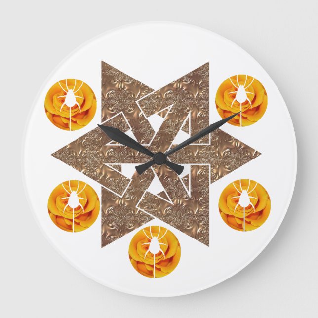 Reloj Redondo Grande estilo brillante (Anverso)