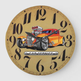 Reloj Redondo Grande estilo de coche