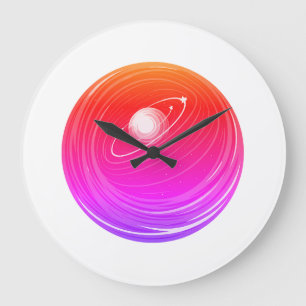 Reloj Redondo Grande Estilo de gravedad