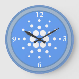 Reloj Redondo Grande estilo de moneda criptodivisa