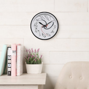 Reloj Redondo Grande Estilo de Novedad Divertida
