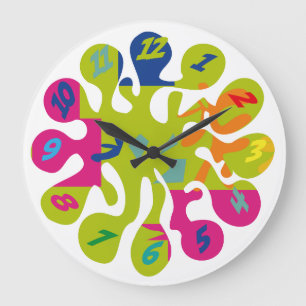 RELOJ REDONDO GRANDE ESTILO MATT BY MASANSER PIXELAT