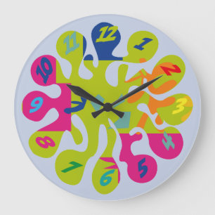 RELOJ REDONDO GRANDE ESTILO MATT BY MASANSER PIXELAT