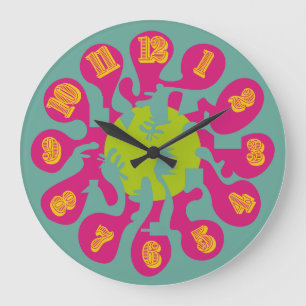 RELOJ REDONDO GRANDE ESTILO MATT BY MASANSER PIXELAT