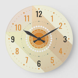 Reloj Redondo Grande Estilo Minimalista moderno para el beige puro