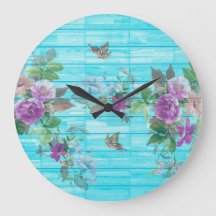 Estilo Vintage Shabby Chic Florals En Azul