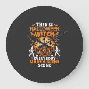 Reloj Redondo Grande Esto es Halloween