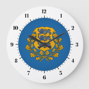 Reloj Redondo Grande Estonian coat of arms