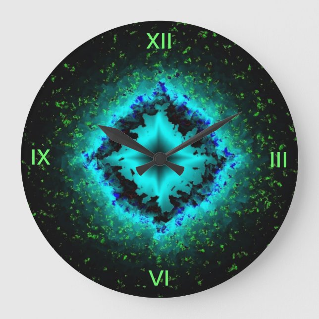 Reloj Redondo Grande Estrella afortunada y Asterisk (Anverso)