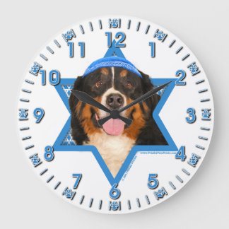 Reloj Redondo Grande Estrella de Jánuca del perro de David - de montaña